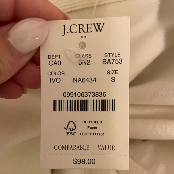 J. Crew White Shacket NWT - Picture 5 of 10